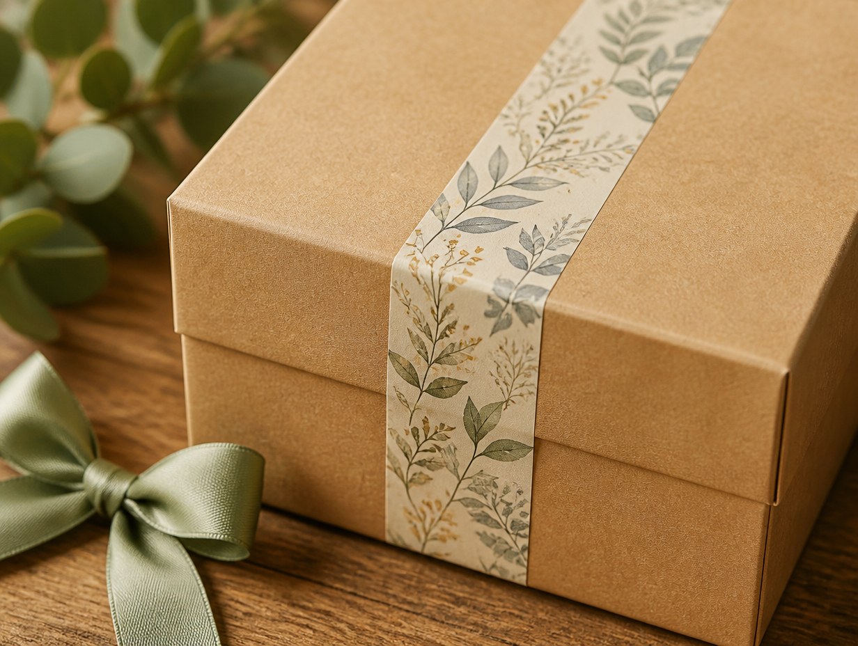 AI-generated decorative tape mockup sample