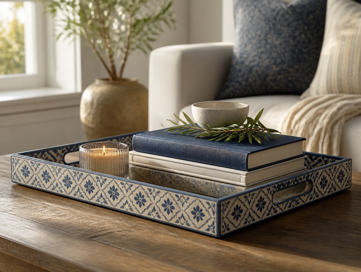 AI-generated decorative tray mockup sample