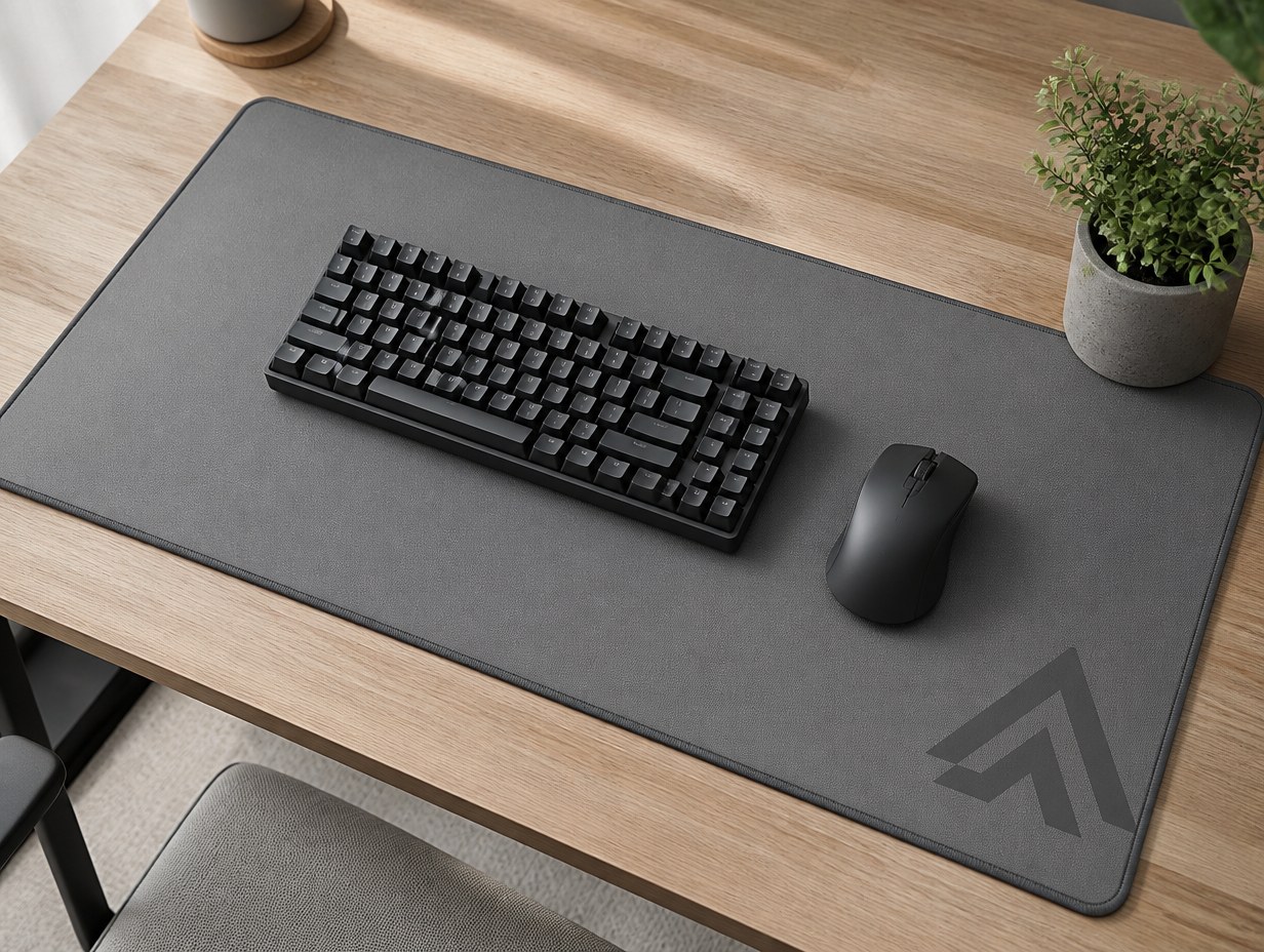 AI-generated desk pad mockup sample