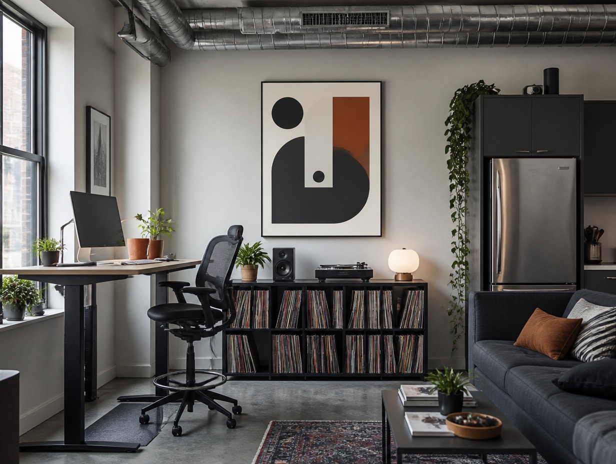 AI-generated digital art print mockup sample