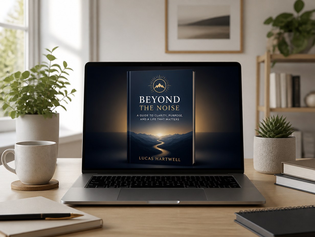 AI-generated digital book cover mockup sample