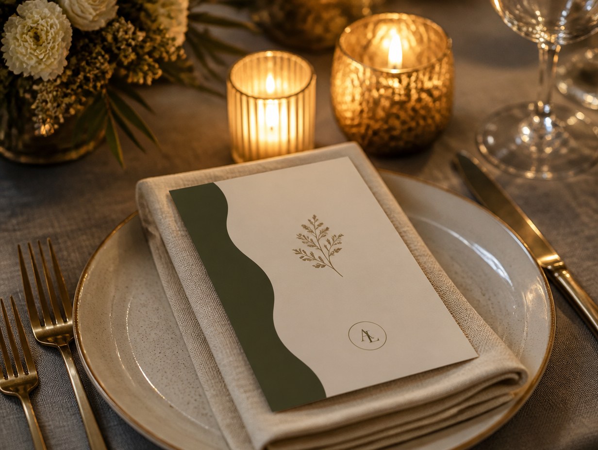 Dinner Party Invitation mockup example