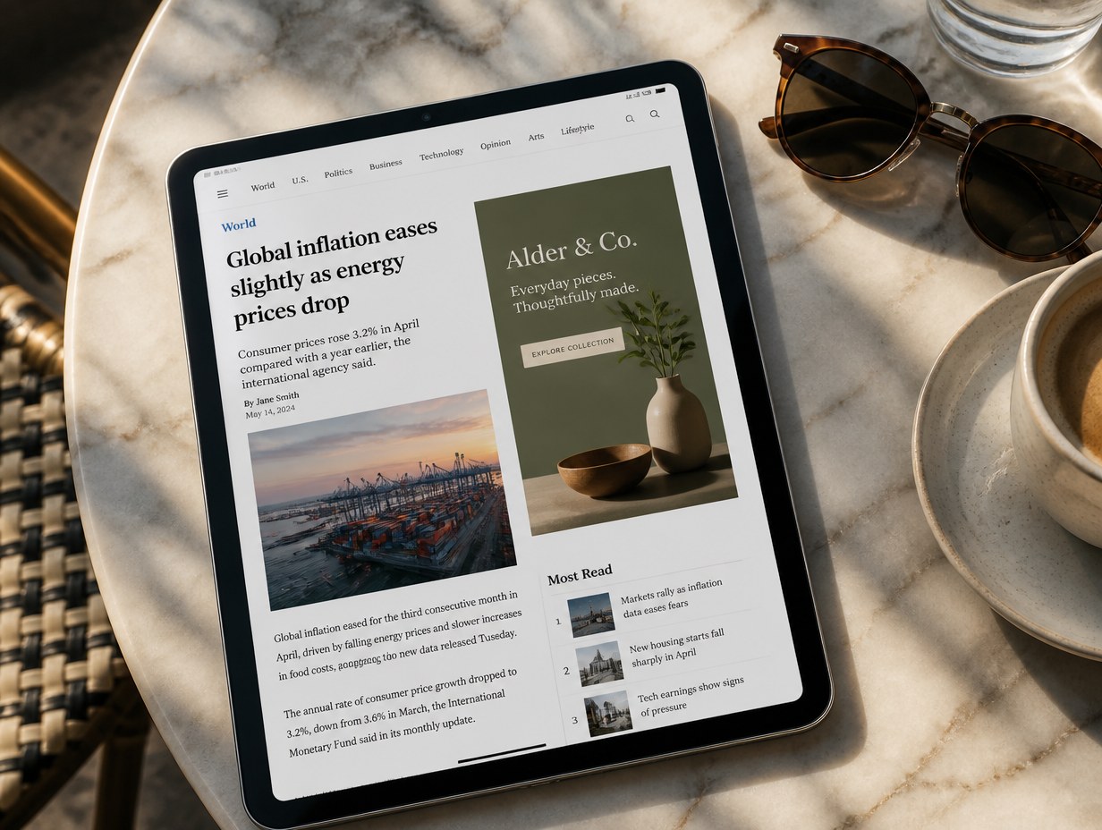 AI-generated display ad mockup sample