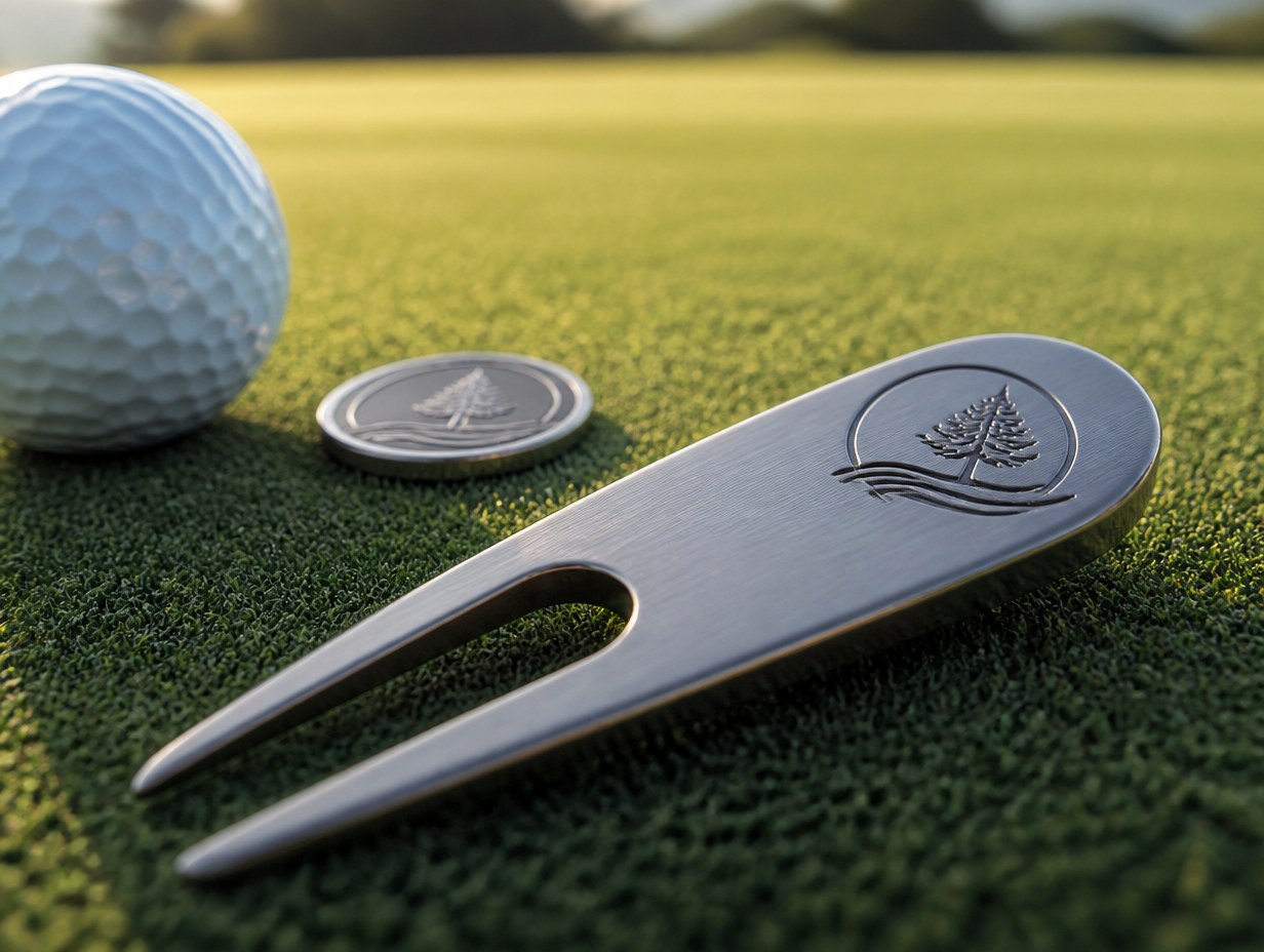 AI-generated divot tool mockup sample