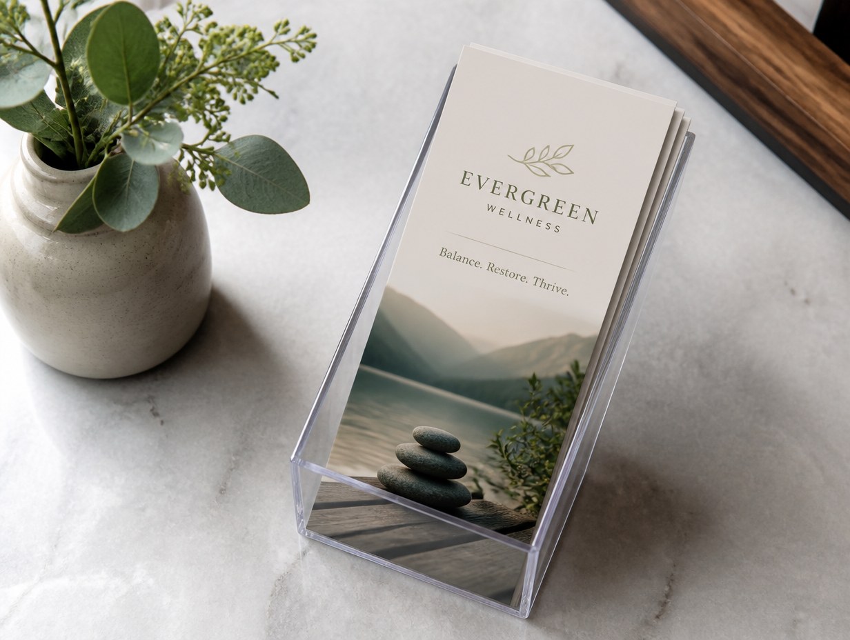 AI-generated dl leaflet mockup sample