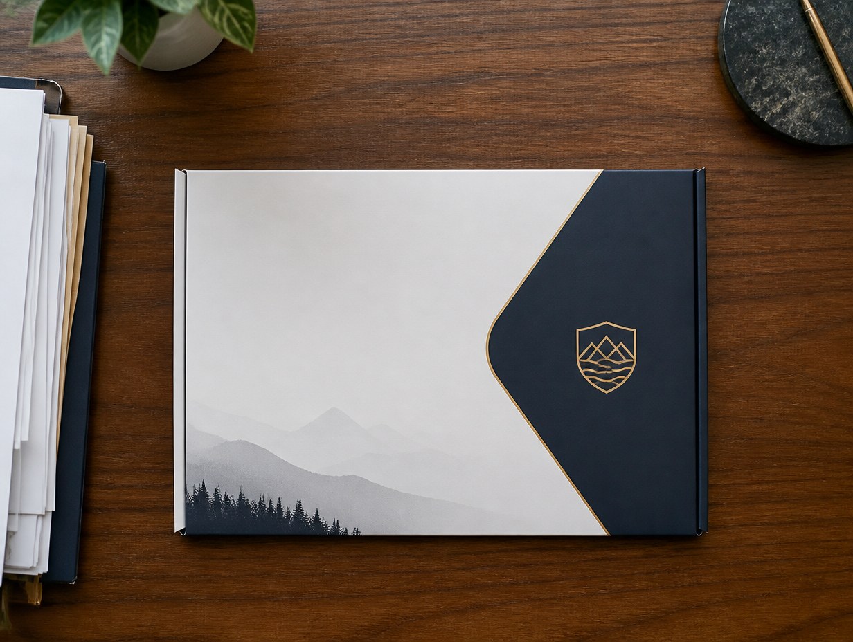 AI-generated document mailer mockup sample