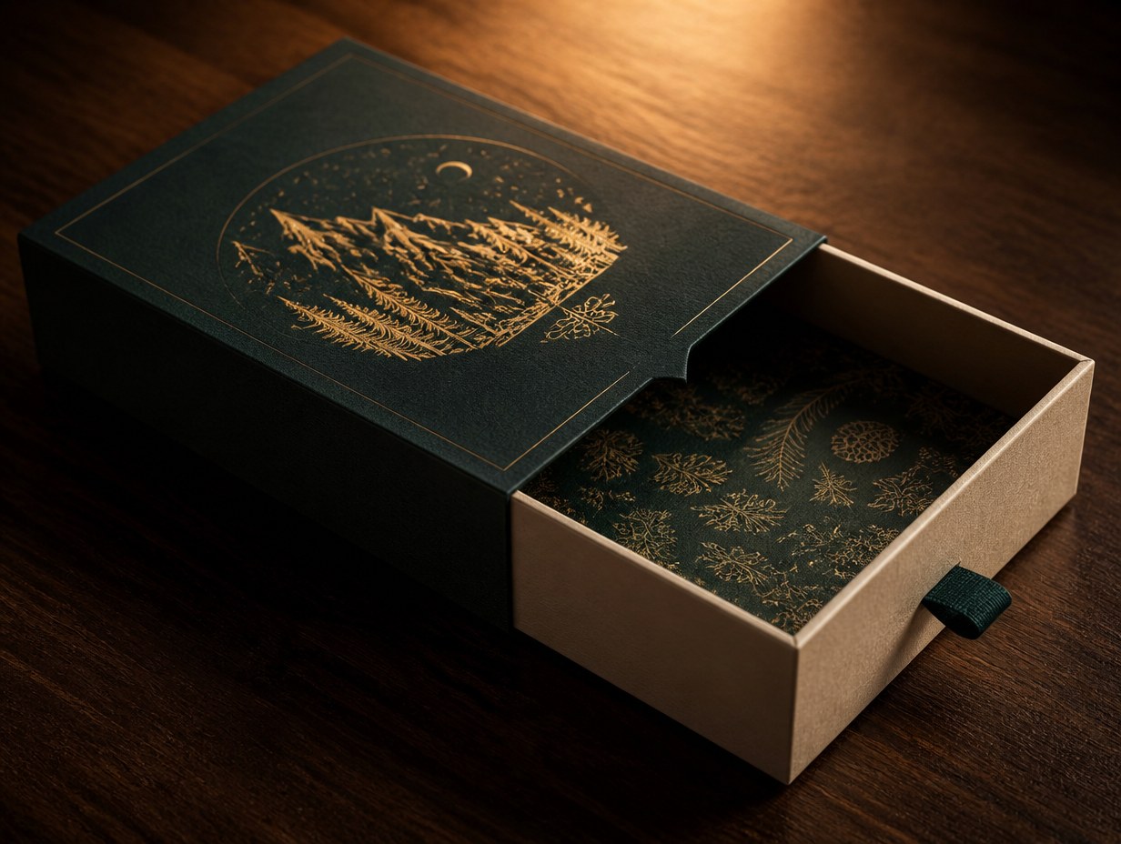 AI-generated drawer box mockup sample