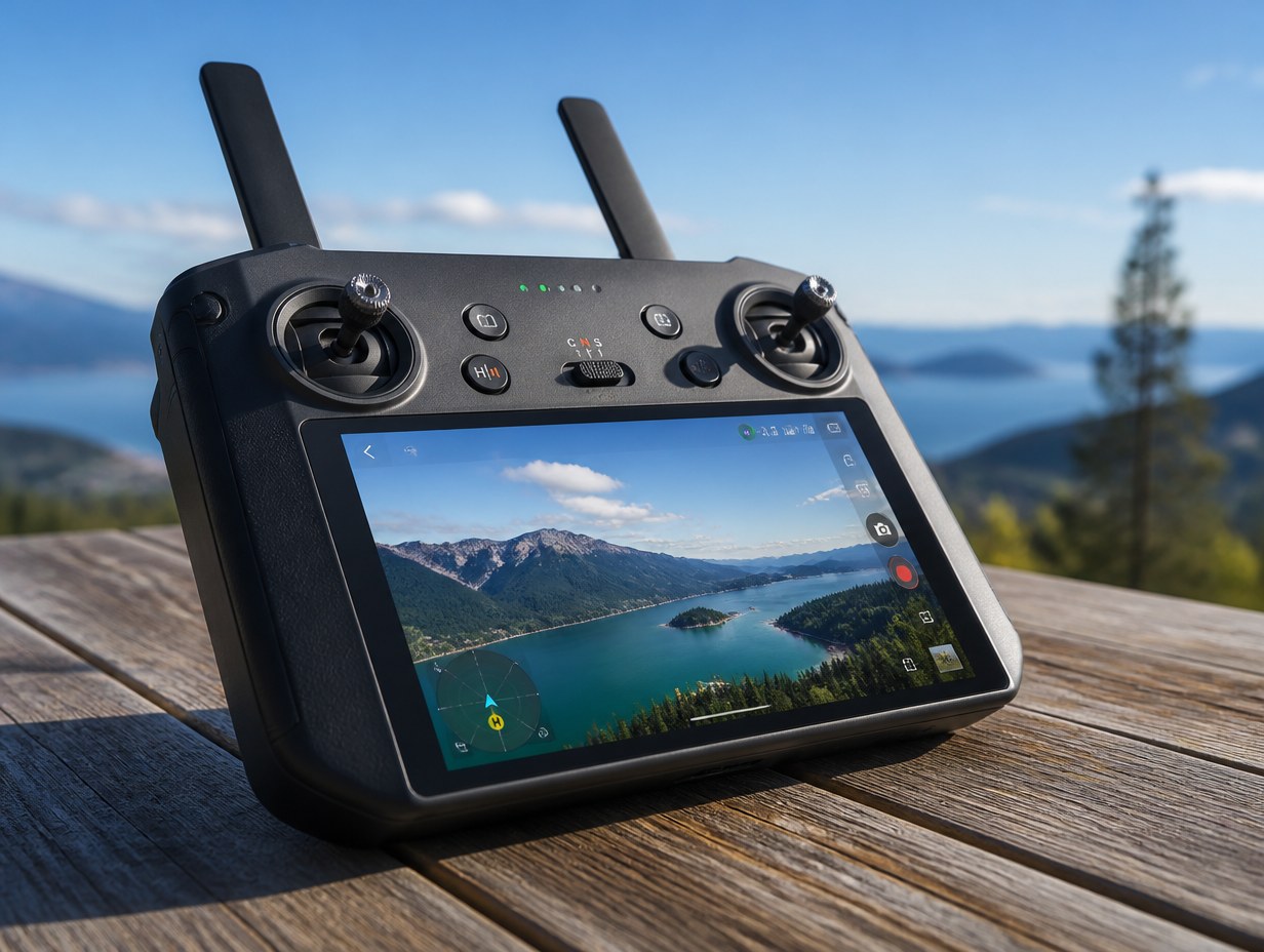 AI-generated drone controller mockup sample