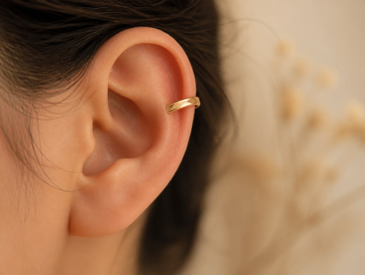 AI-generated ear cuff mockup sample