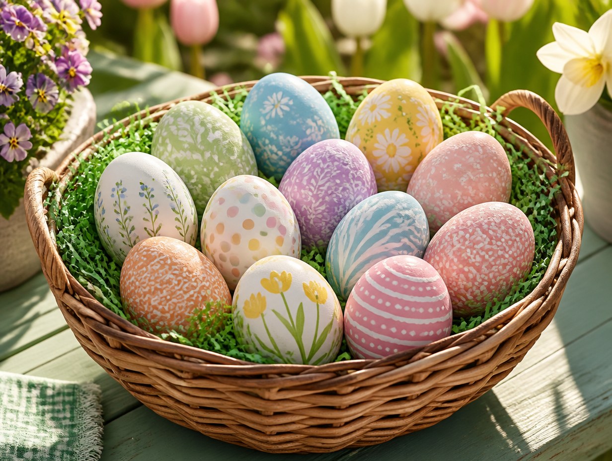 AI-generated easter egg mockup sample