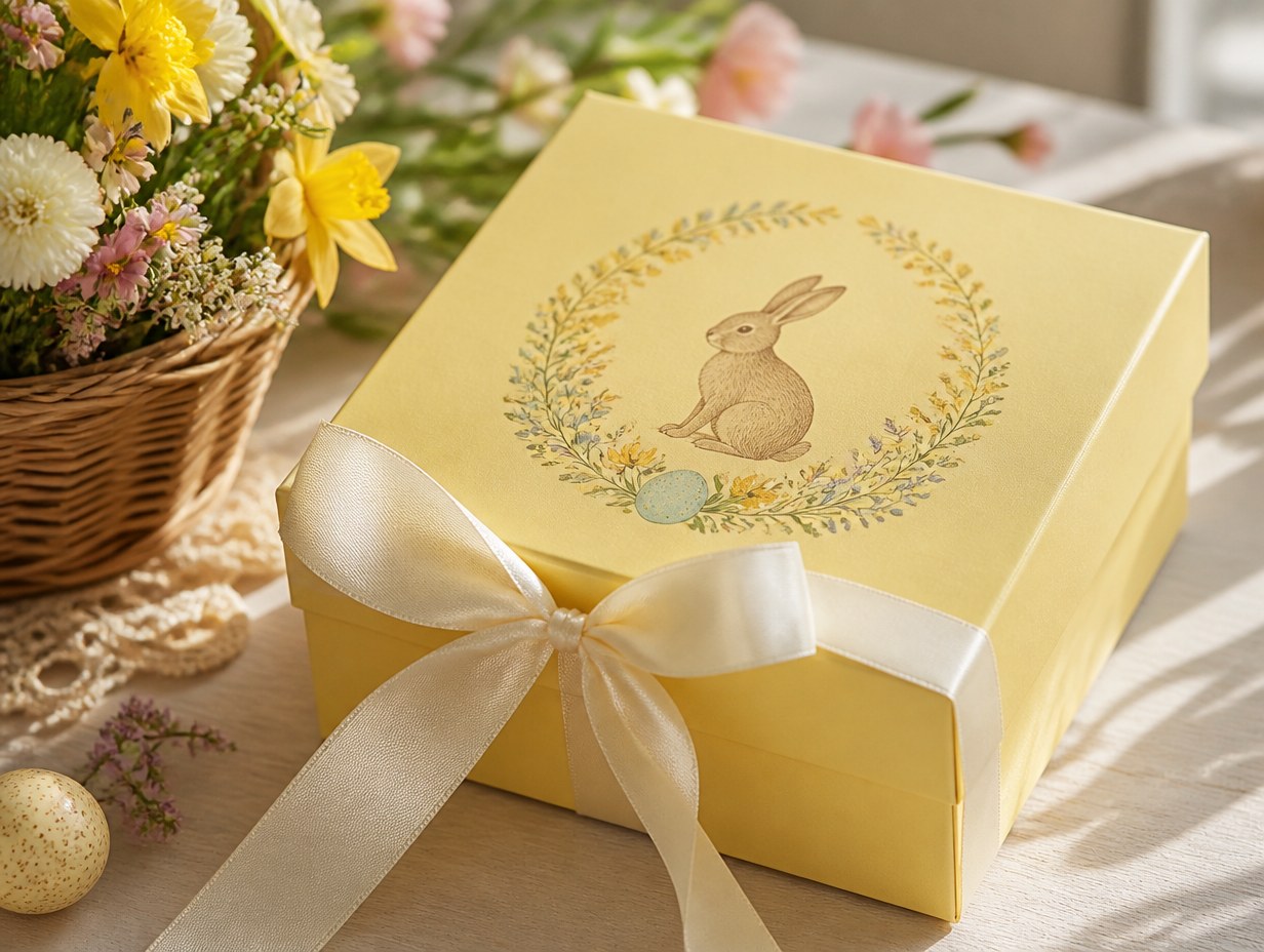 Easter Gift Box mockup example