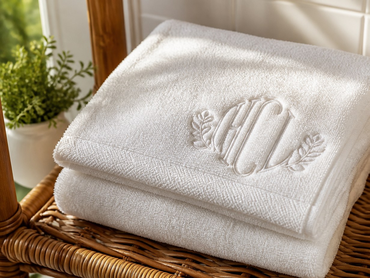 Embroidered Monogram mockup example