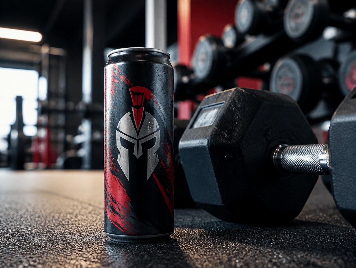 Energy Drink Label mockup example