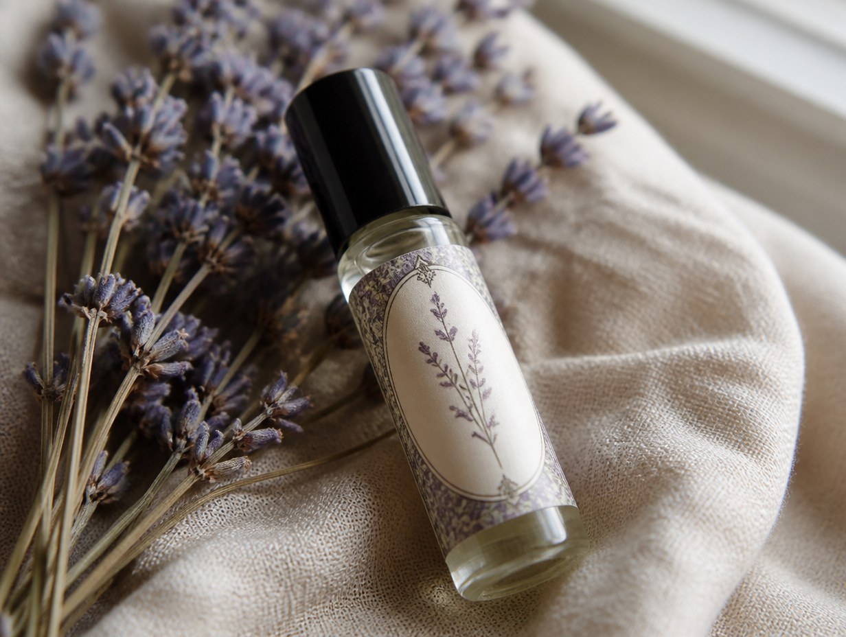 Essential Oil Roller Label mockup example