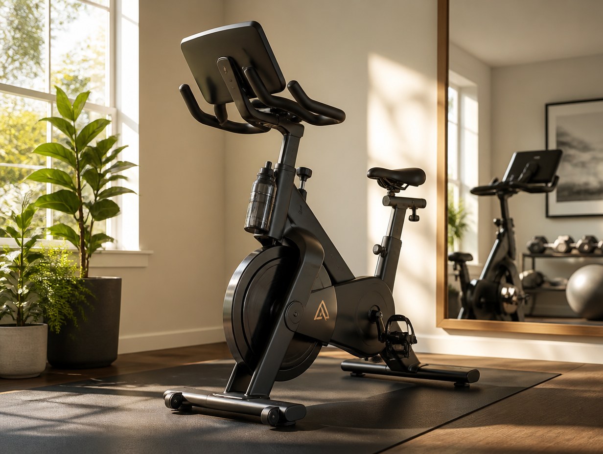 AI-generated exercise bike mockup sample