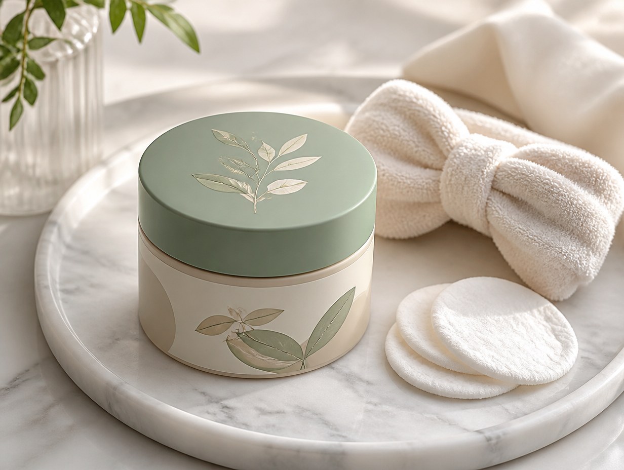Face Mask Jar mockup example