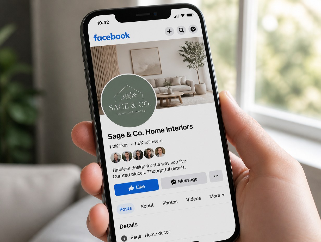 Facebook Profile mockup example