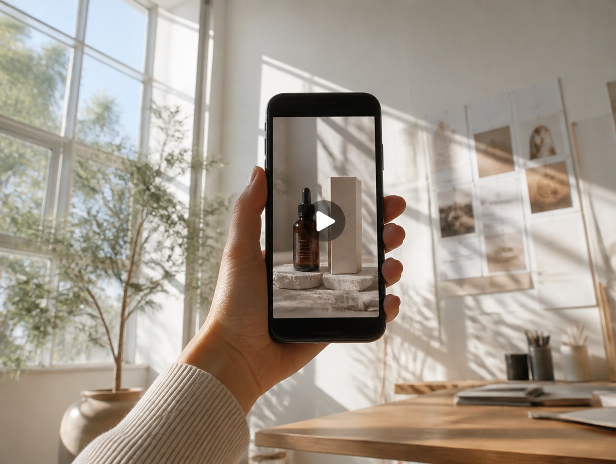 AI-generated facebook reels mockup sample