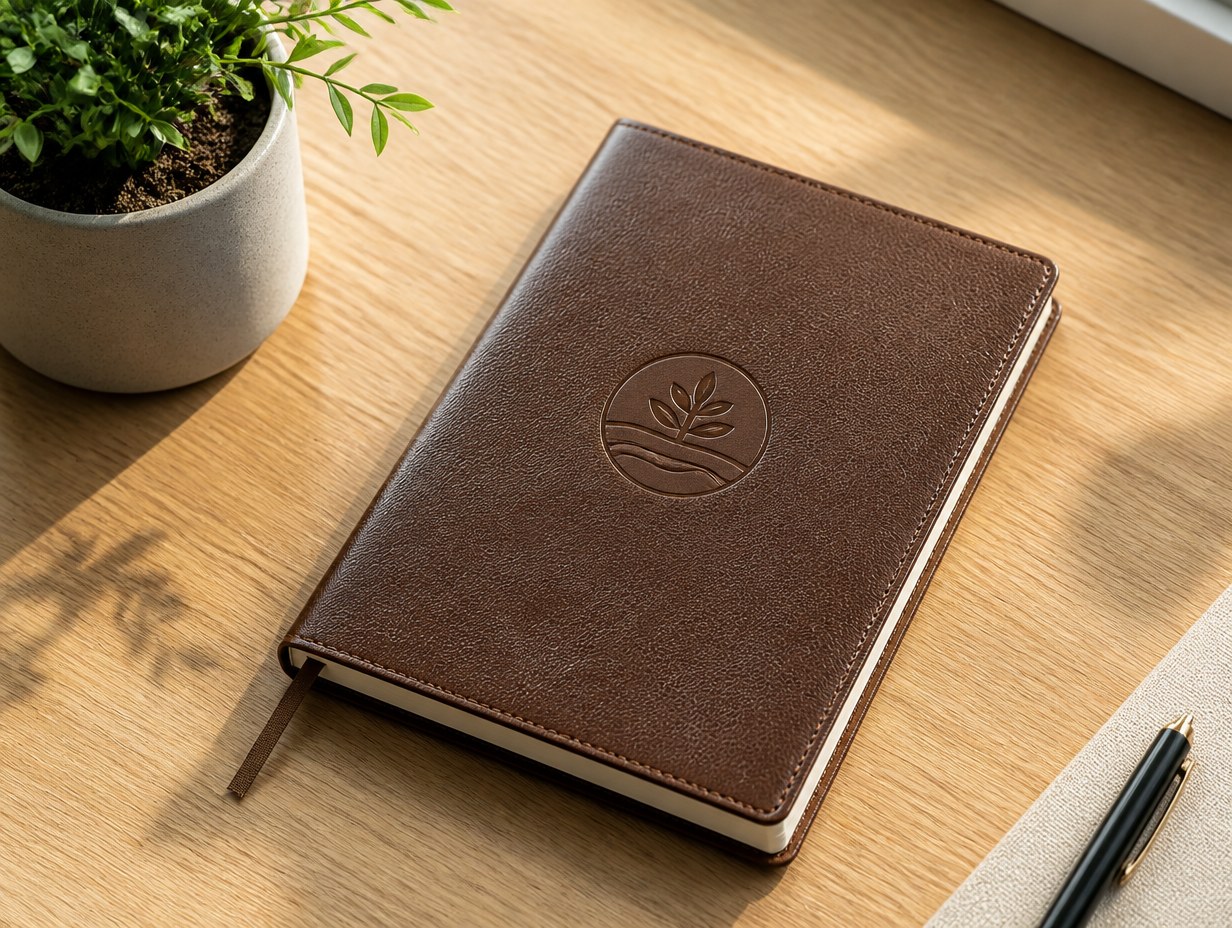 Faux Leather Journal mockup example