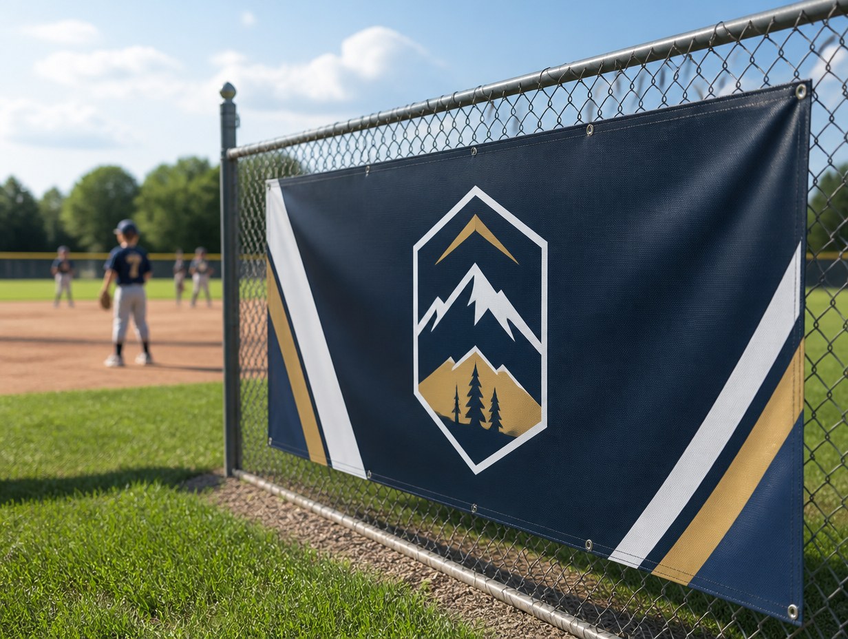 AI-generated fence banner mockup sample