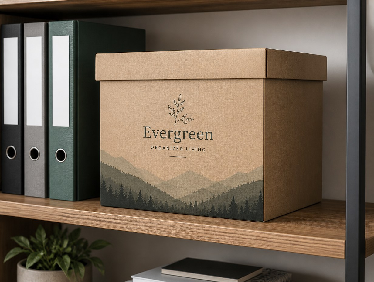 AI-generated file box mockup sample