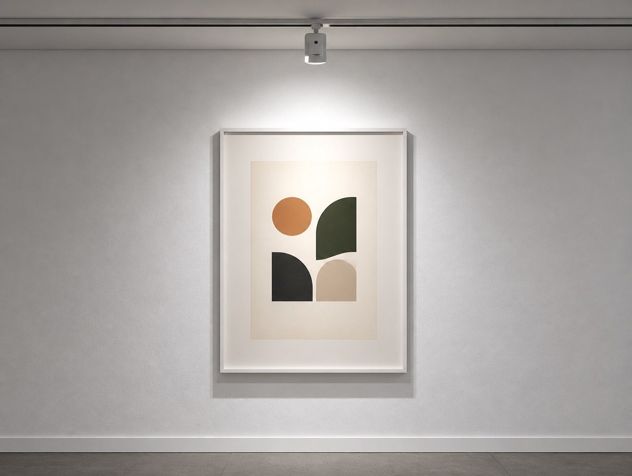 AI-generated fine art print mockup sample