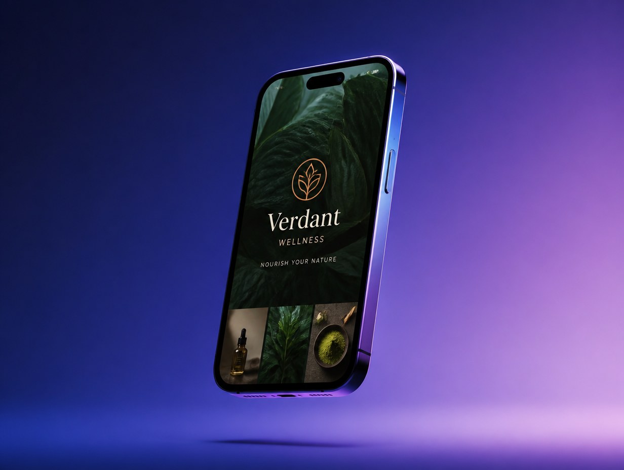 Floating Phone mockup example