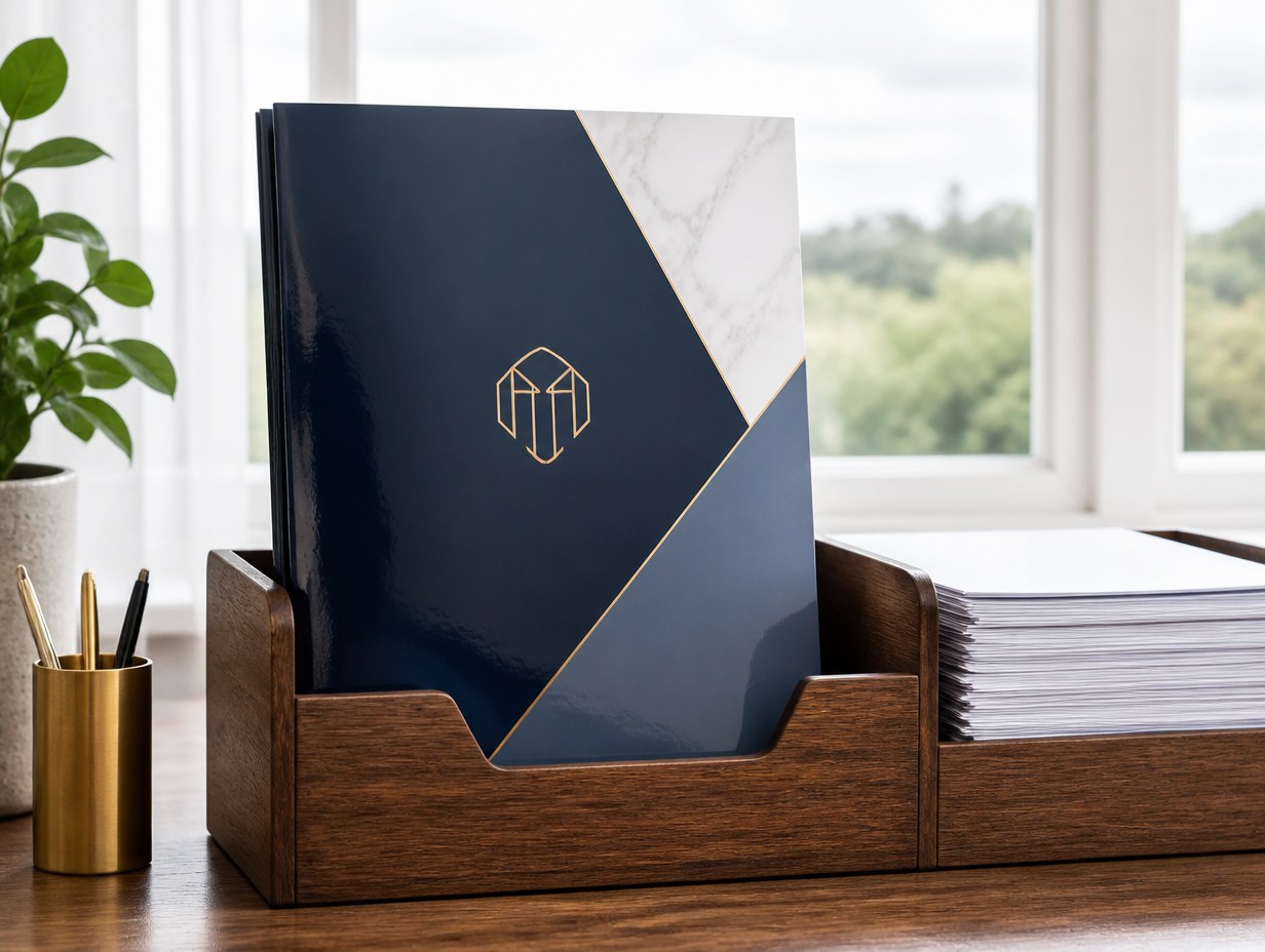 AI-generated folder mockup sample