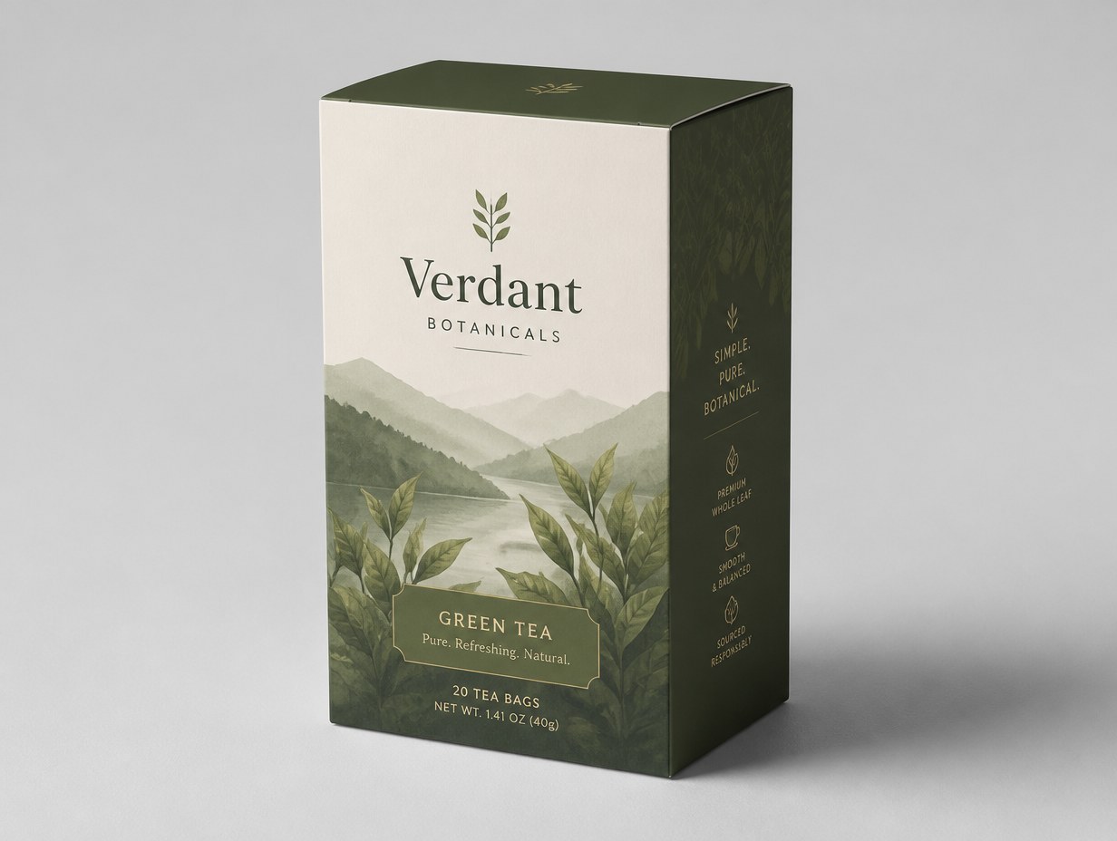 Folding Carton Box mockup example