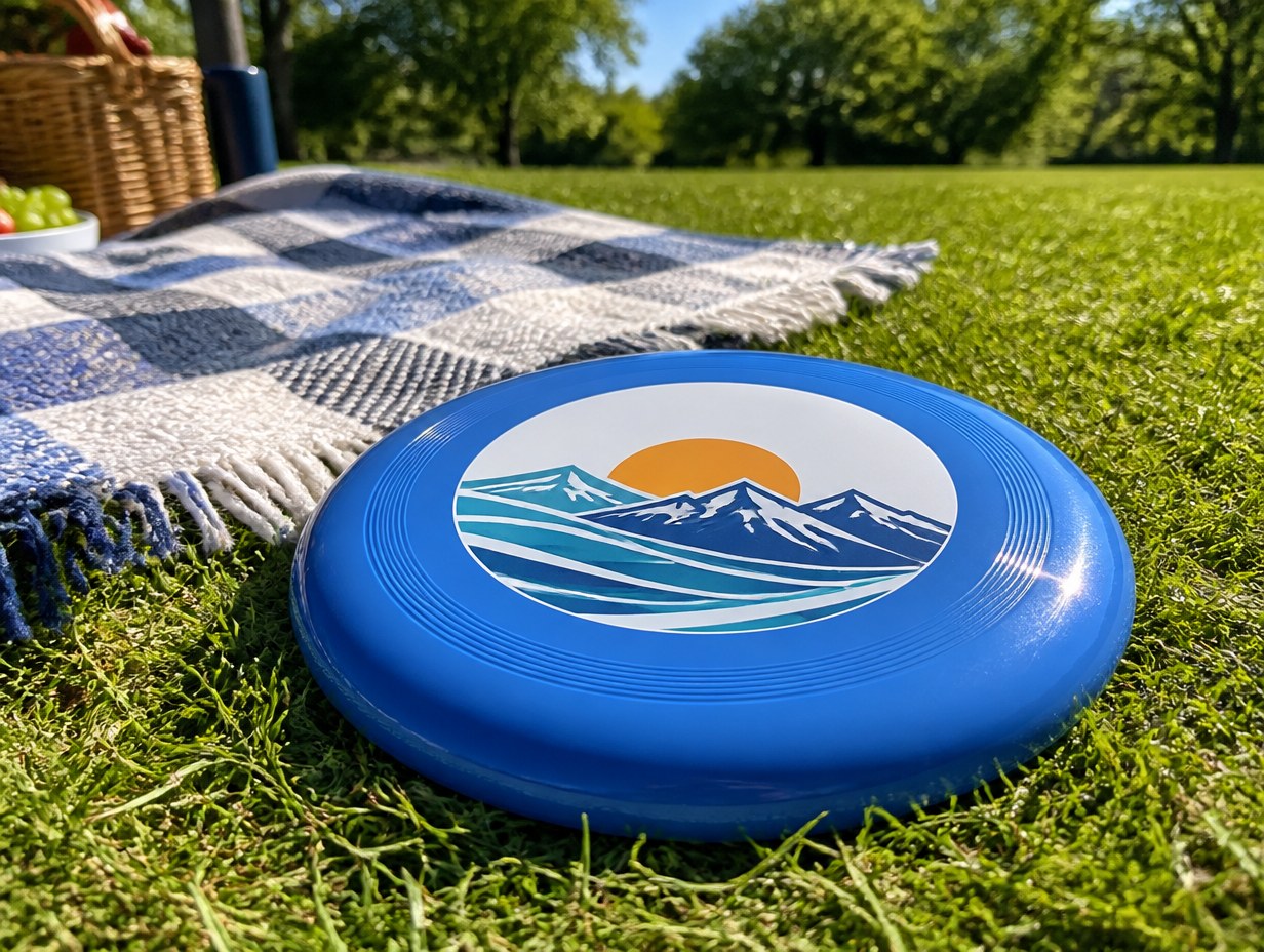 AI-generated frisbee mockup sample