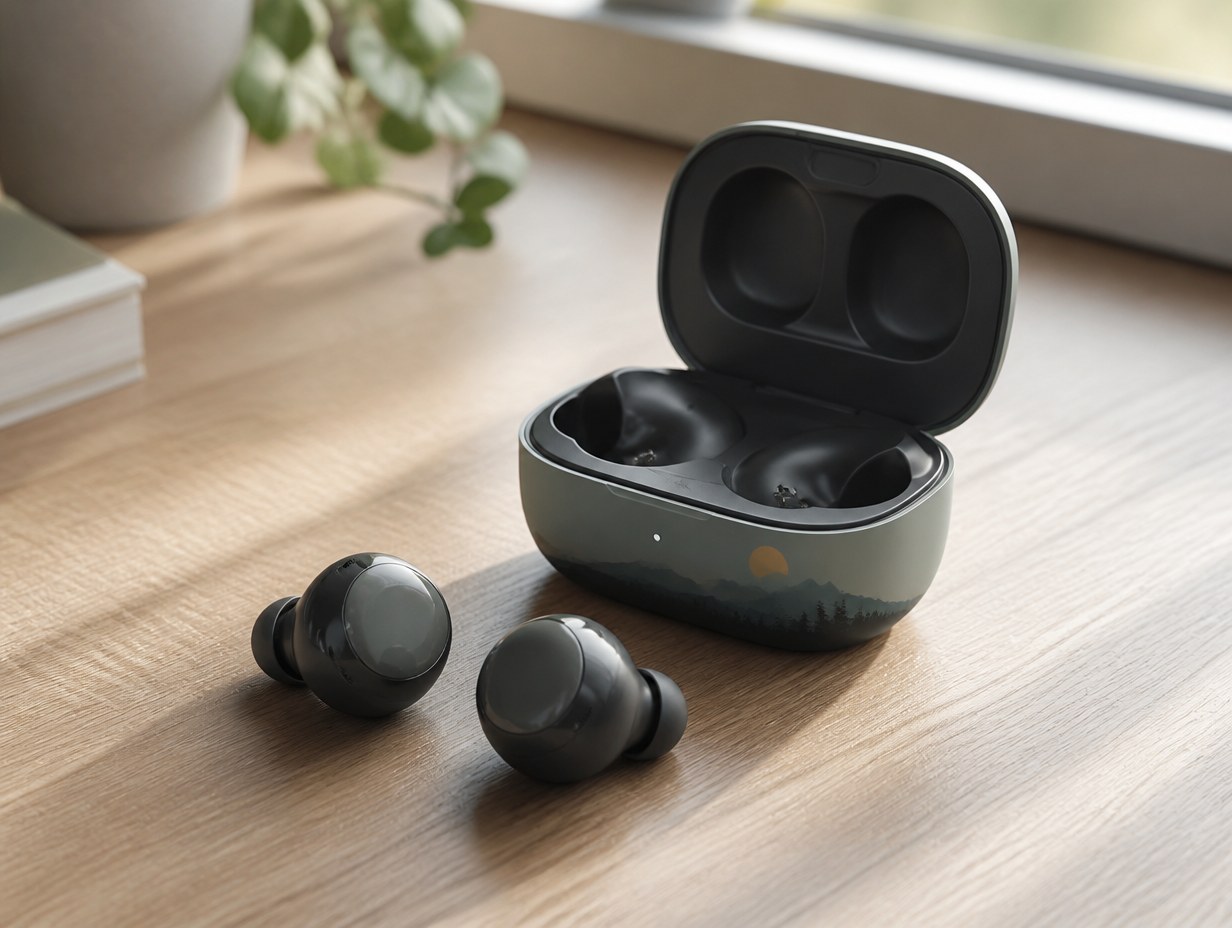 Galaxy Buds mockup example