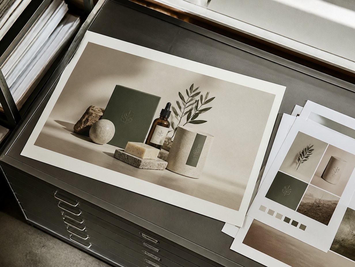 AI-generated giclée print mockup sample