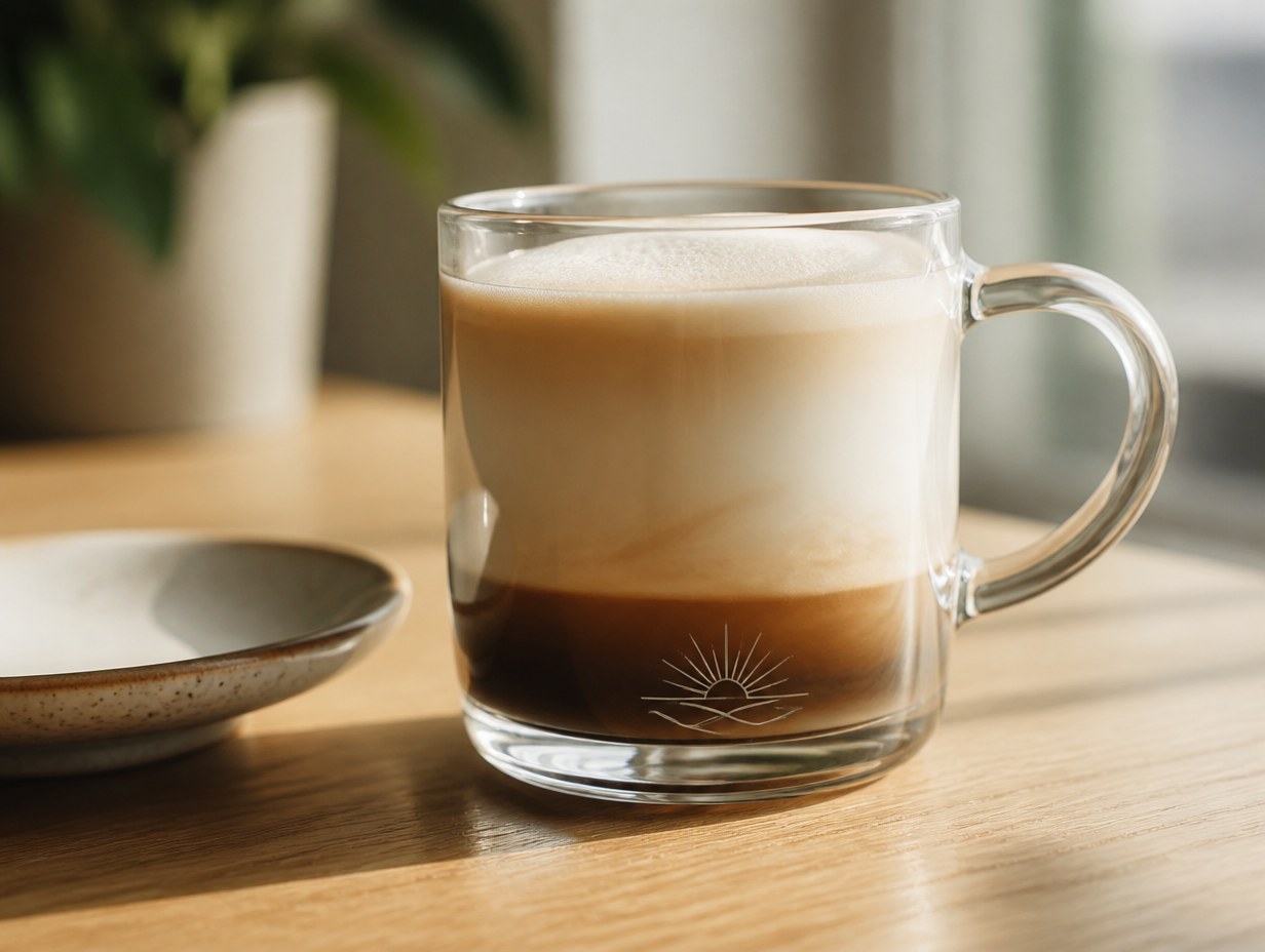 Glass Coffee Mug mockup example