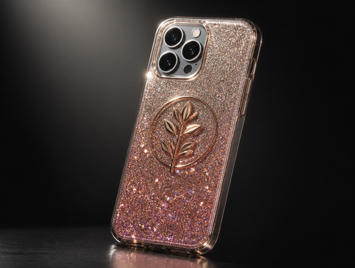 Glitter Phone Case mockup example