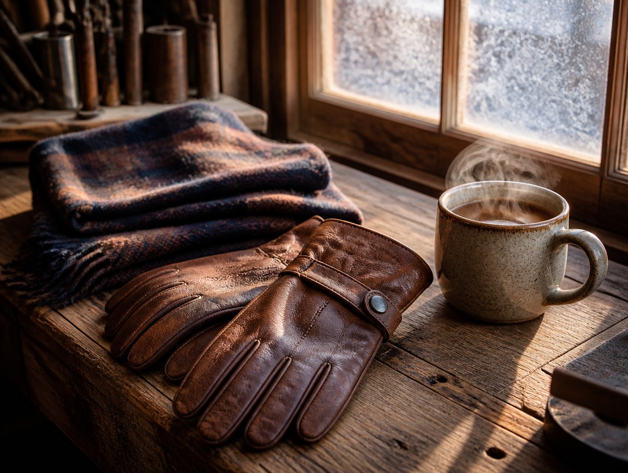 AI-generated gloves mockup sample