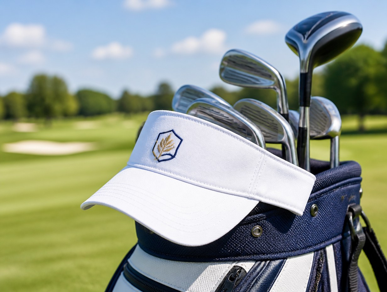 AI-generated golf visor mockup sample