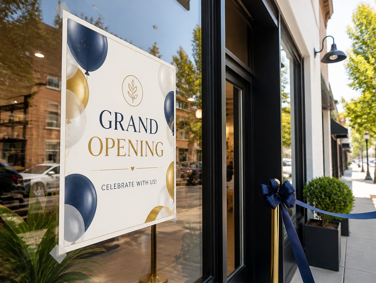 Grand Opening Flyer mockup example
