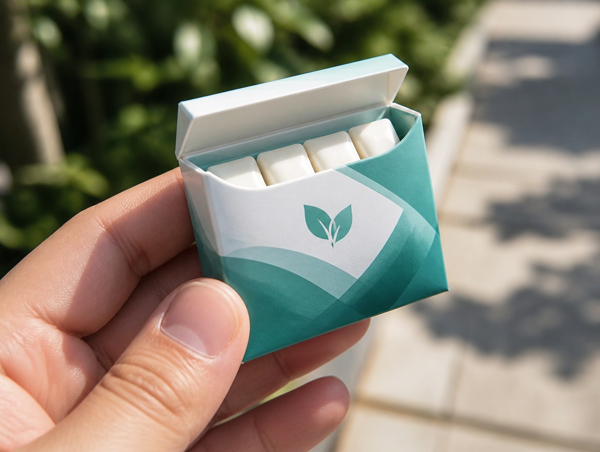 AI-generated gum pack mockup sample
