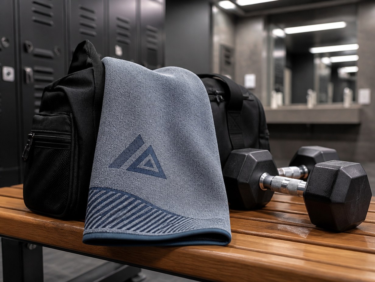Gym Towel mockup example