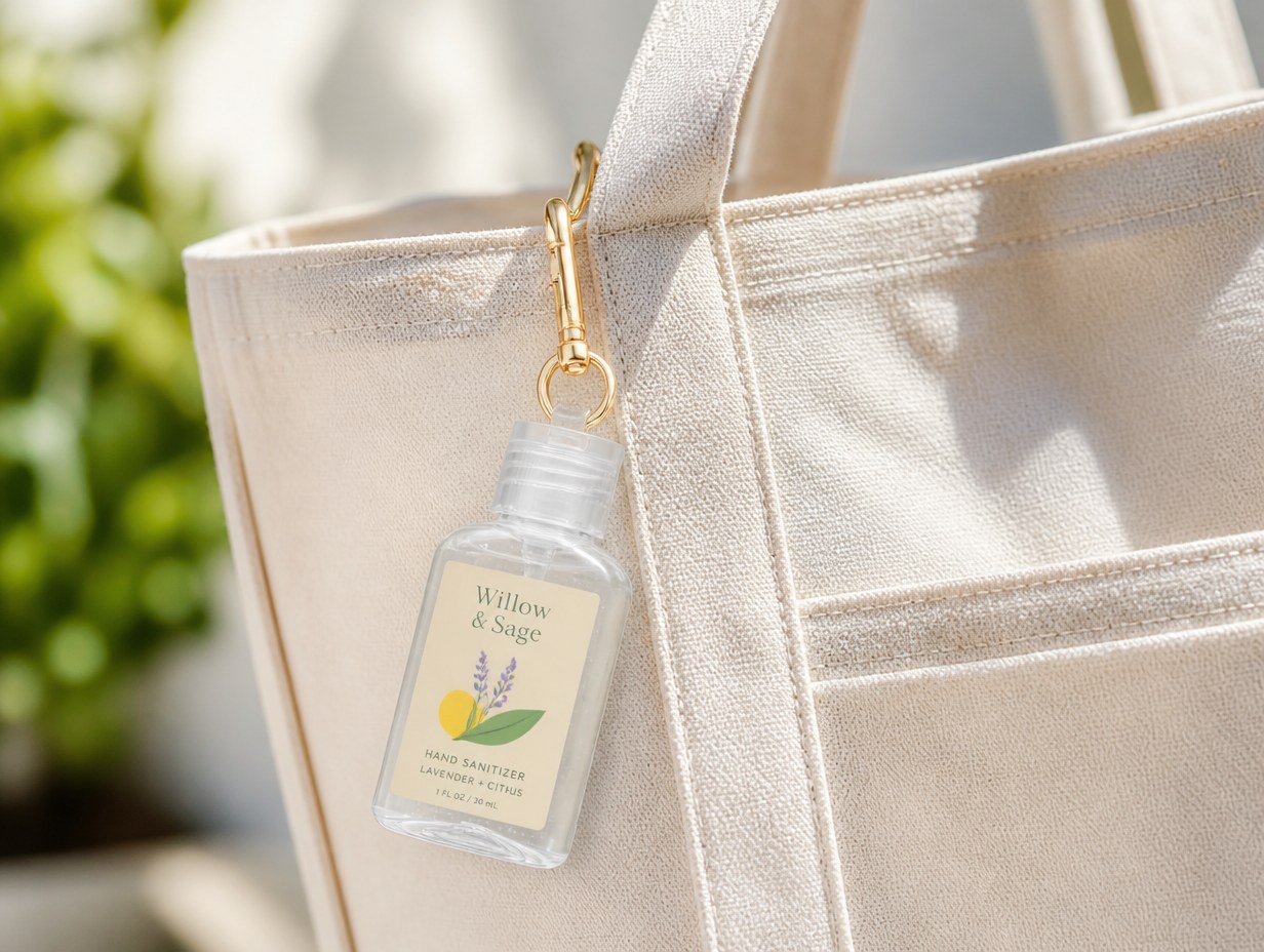 Hand Sanitizer Label mockup example