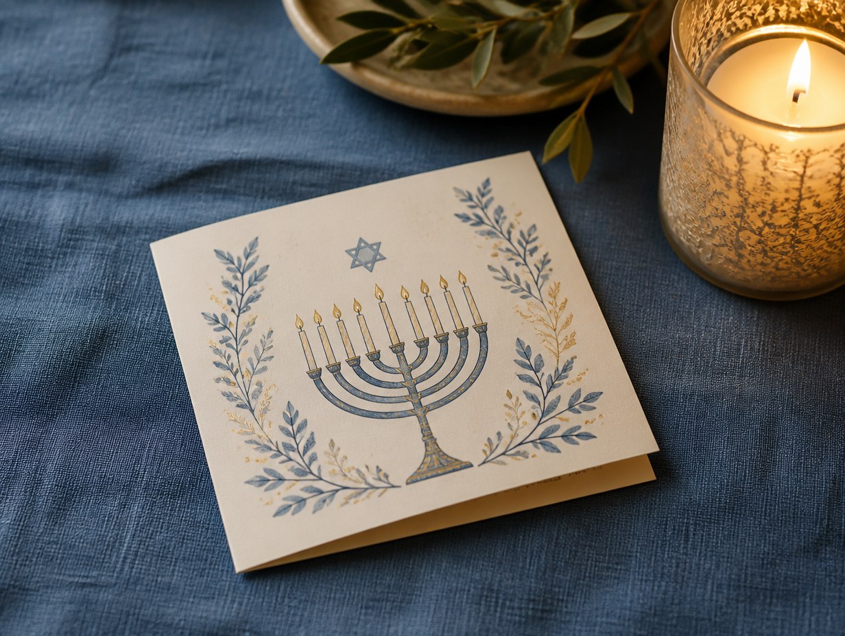 Hanukkah Card mockup example