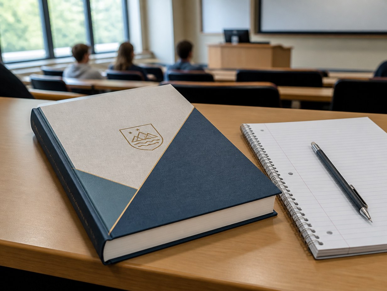Hardcover Textbook mockup example