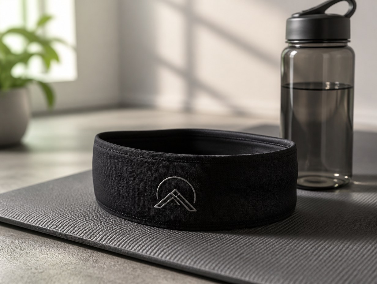 AI-generated headband mockup sample