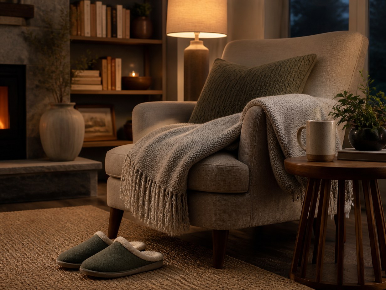 AI-generated house slippers mockup sample