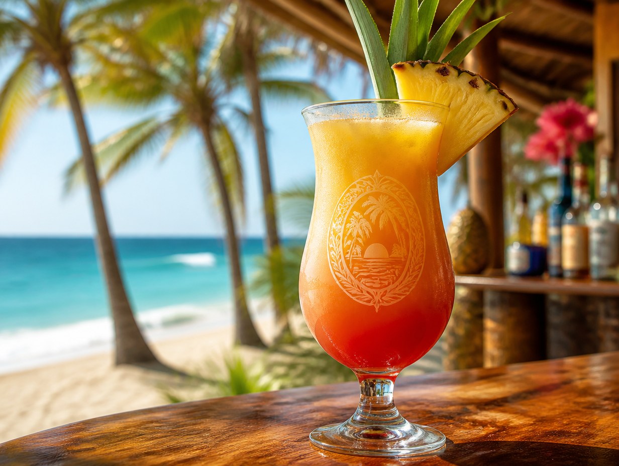 AI-generated hurricane glass mockup sample