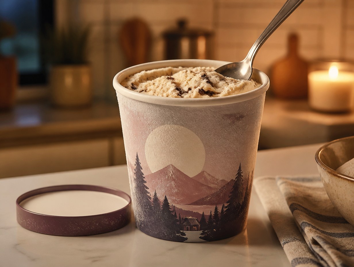 Ice Cream Pint mockup example