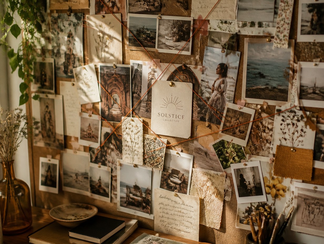 AI-generated inspiration board mockup sample