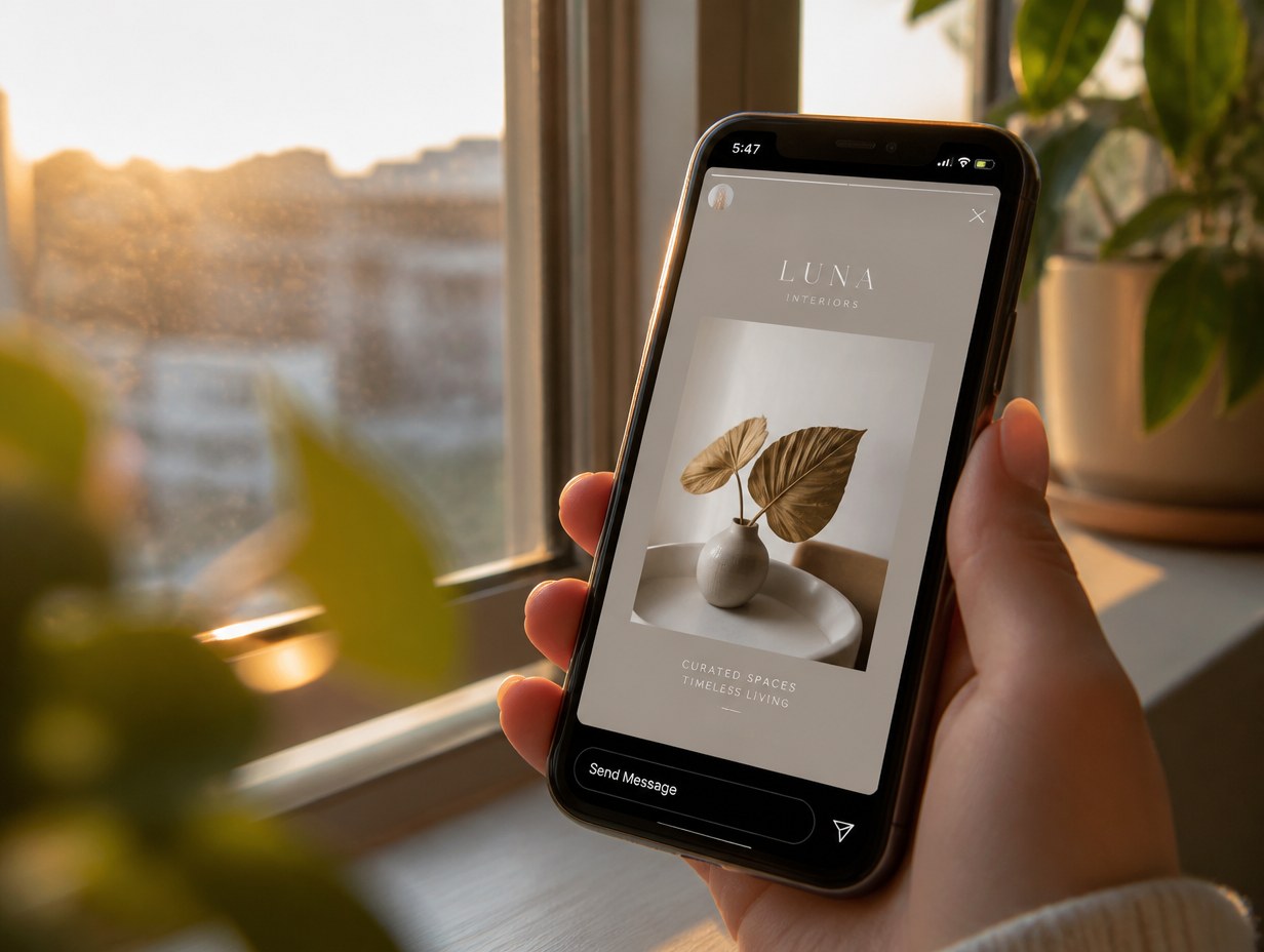 Instagram Story mockup example