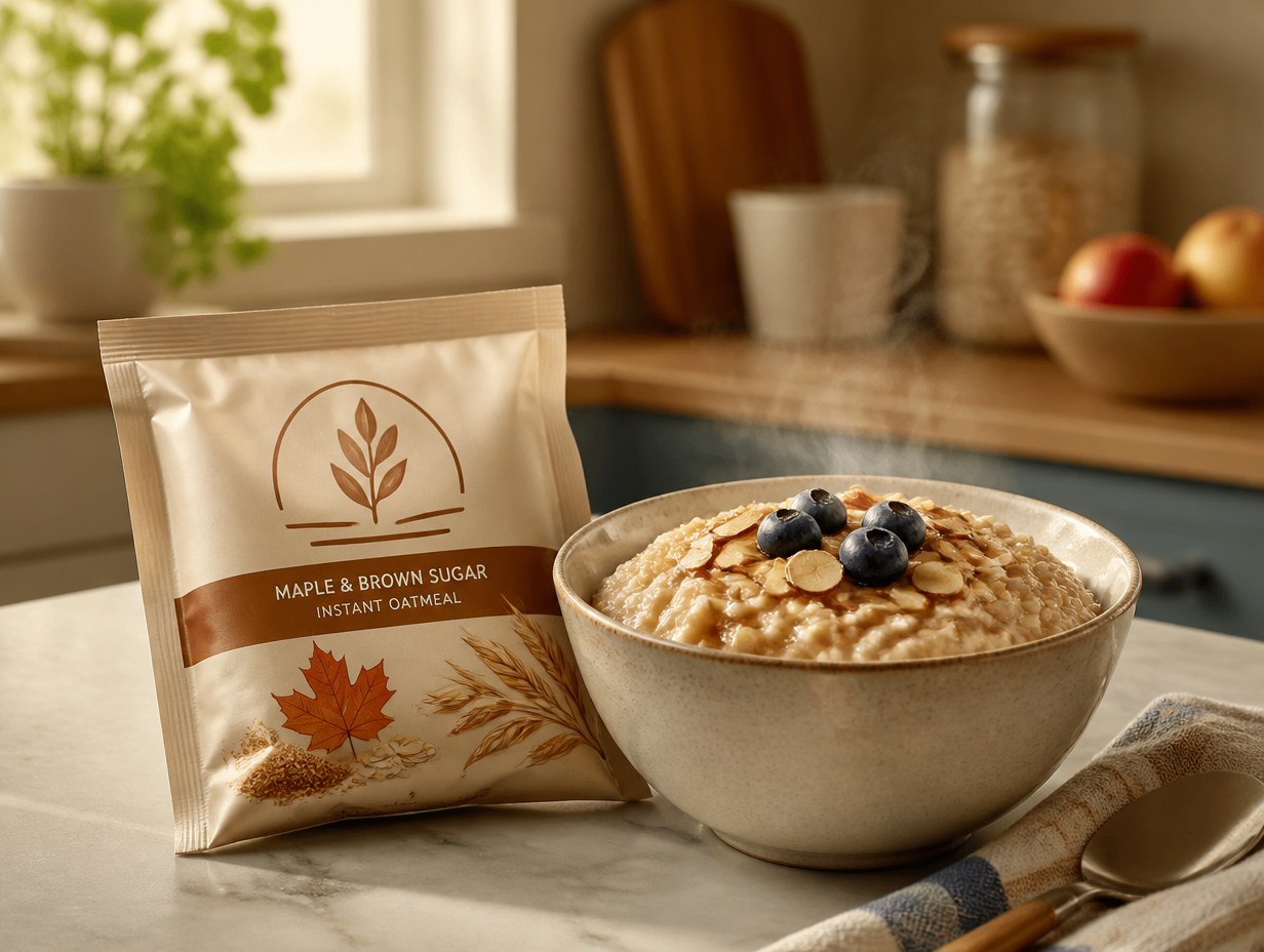 Instant Oatmeal Packet mockup example