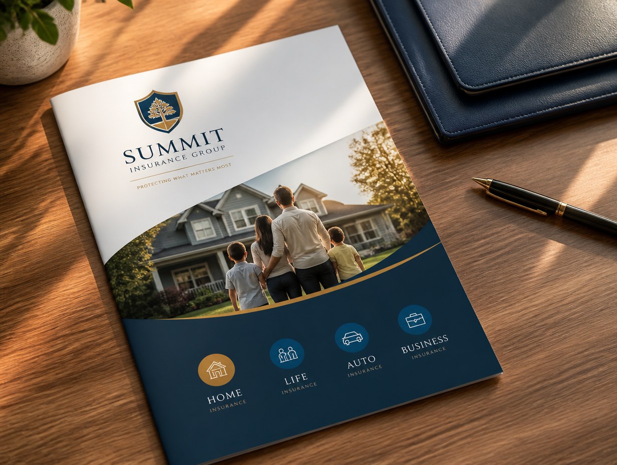 Insurance Brochure mockup example